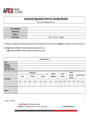 Fillable Online Authorised Signatories Form For Cm Docx Fax Email Print