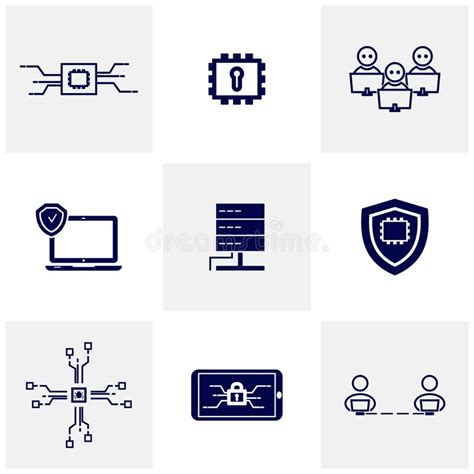 Set Of Security Icon Logo Design Vector Protection And Security Vector