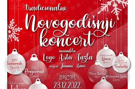 Tradicionalni Novogodišnji koncert održat će se 28 decembra u BKC TK