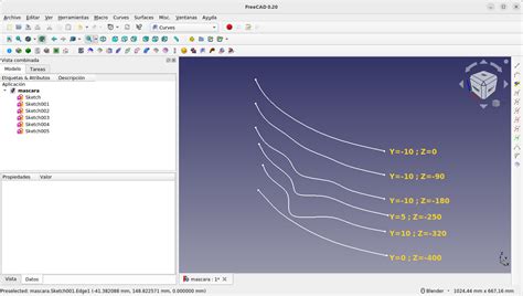 Curves Mis Notas De FreeCAD