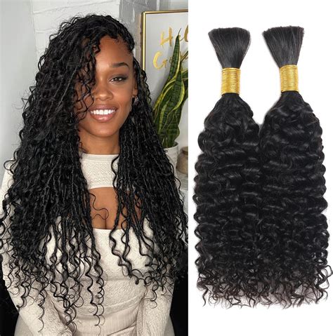 Amazon Human Braiding Hair Curly Bulk Human Hair For Braiding No