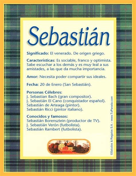 Sebasti N Significado Del Nombre Sebasti N Nombres Nombres De Bebes