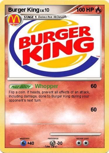 Pokémon Burger King 38 38 - Whopper - My Pokemon Card