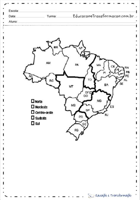 Mapa Do Brasil Para Colorir Desenhos Para Imprimir