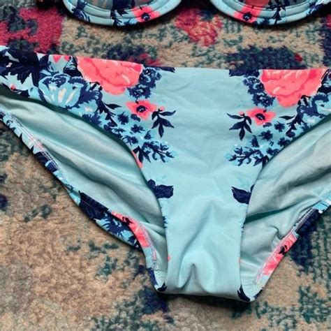 Seafolly Swim Seafolly Bella Rose Vintage Blue Bustier Bikini