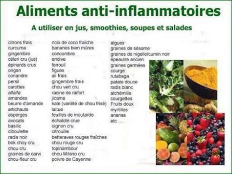 Liste d épices plantes et aliments anti inflammatoires Bien être