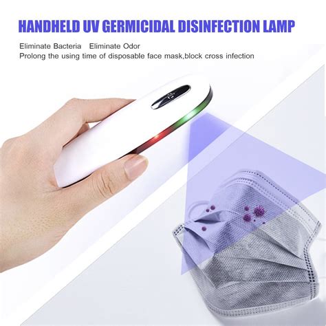 Portable UV C Sanitizer Light Handheld UV Germicidal Disinfection Lamp