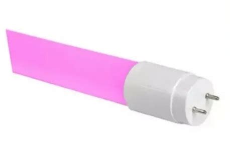 Lâmpada Tubular 18W 120cm LED Ho T8 Bivolt Rosa Sustenta Led A