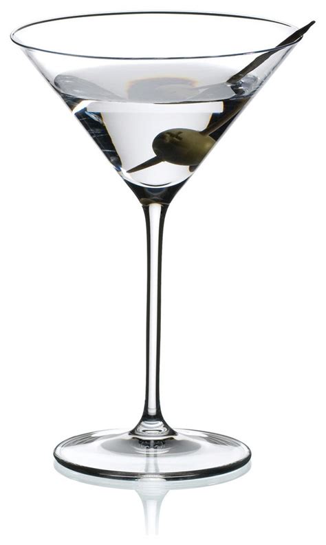 Riedel Bar Vinum Xl Crystal Martini Glass Set Of 2 Transitional Cocktail Glasses By