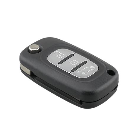 Replacement Button Flip Car Key Fob Case For Renault Clio Kangoo