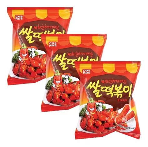 Tteokbokki Snacks Chip Coreano Stir Fried Arroz Pastel Sabor Envío Gratis