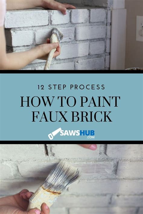 Step By Step Guide On How To Paint Faux Brick Faux Brick Faux Brick