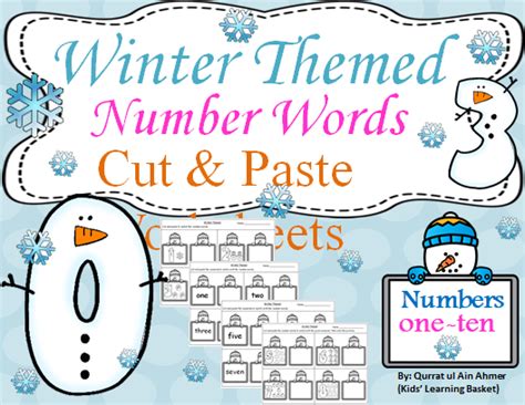 Number Words Cut And Paste Worksheets Worksheets Library