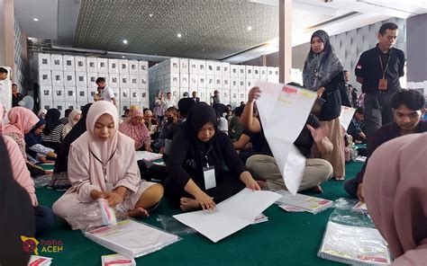 Kip Banda Aceh Mulai Sortir Surat Suara Pemilu Libatkan Warga