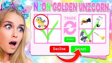 Roblox Adopt Me Gold Unicorn