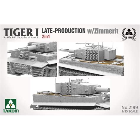 Maquette Tiger I Late Production W Zimmerit Sd Kfz 181 Pz Kpfw VI Aus