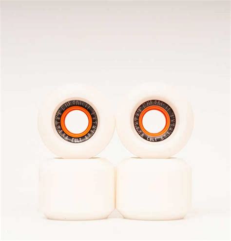 Cult Chronicle 65mm Longboard Wheels White Stoneground Free Uk Shipping