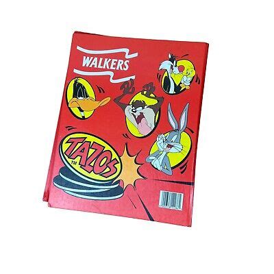 Walkers Tazos Collectors Album Looney Tunes Incomplete 1996 X 57 Cards