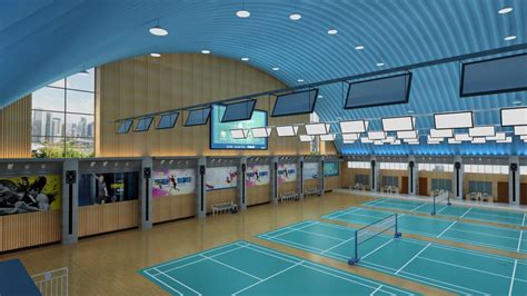 Badminton Stadium 3D Model - TurboSquid 2138431