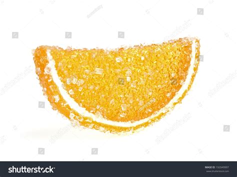 Jujube Orange Jelly Candy Isolated On Stock Photo 192049997 Shutterstock