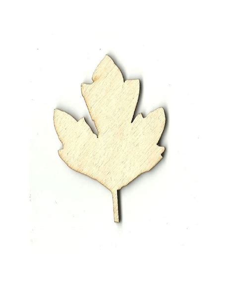 Leaf Laser Cut Out Unfinished Wood Shape Craft Supply LEF21 Etsy