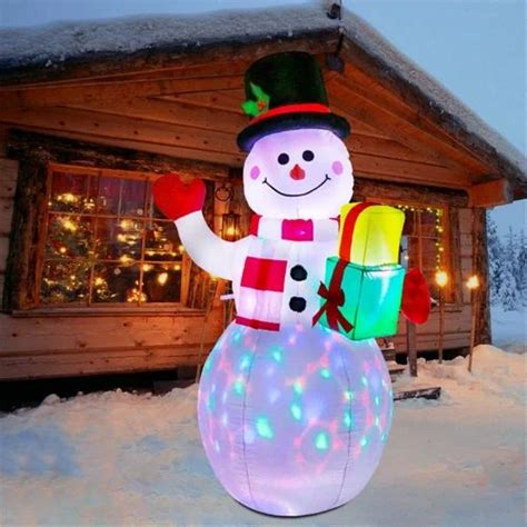 5ft Inflatable Snowman Blow Up Decorations Inflatable Led Lights