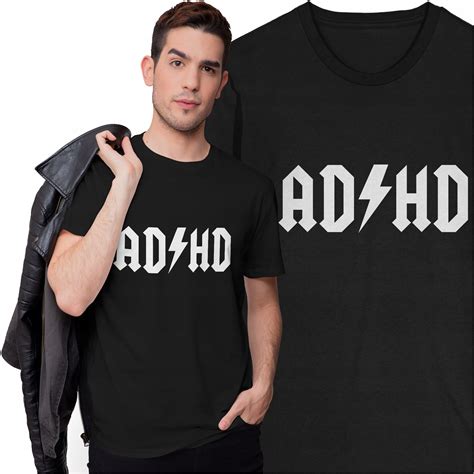 Koszulka ADHD Parodia Logo ACDC Muzyka Hard Rock porównaj ceny