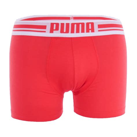 Lot De 2 Boxers Avec Logo PUMA Rouge Et Noir Packs For Man Brand