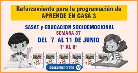 Cuadernillo De Reforzamiento Para La Programaci N De Aprende En Casa