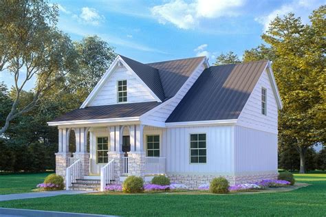 Plan 70761MK: 1250 Square Foot 3-Bed Home Plan with 8'-Deep Front Porch ...