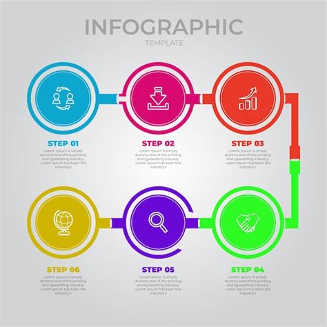 Premium Vector Modern Flat Circular Diagram Infographic Template