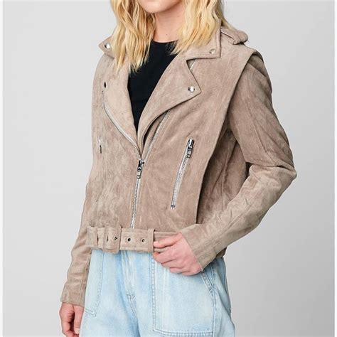 Blank Nyc Sl Suede Biker Jacket Gem