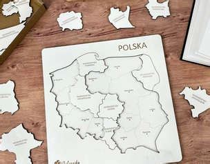 Mapa Polski Województwa puzzle edukacyjne Eduksiegarnia pl