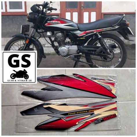 Jual STRIPING STIKER LIS BODY MOTOR HONDA GL PRO 1996 MERAH Shopee