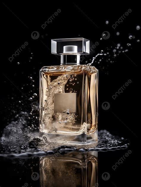 Water Splash Lady Perfume Bottle Photography Advertising Background ...