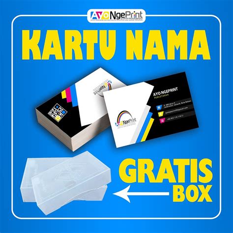 Jual Cetak Kartu Nama Murah Full Color 1 Sisi Dan 2 Sisi Shopee Indonesia