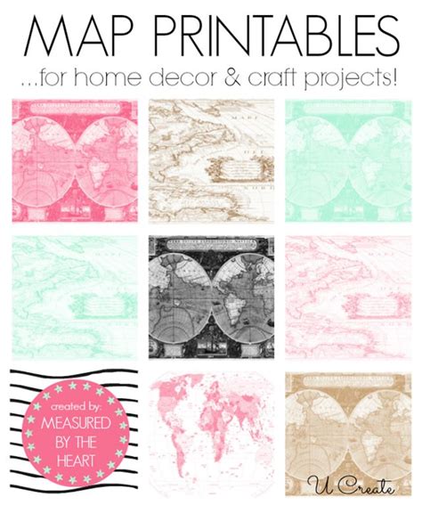 Free Map Printables | Printable maps, Crafts, Diy printables