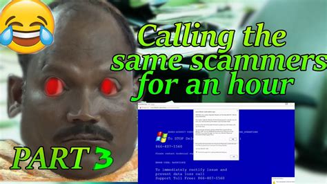 Calling Tech Support Scammers For Almost An Hour Part 3 Scambait