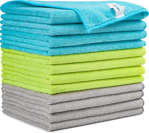 Aidea Lot De Chiffons De Nettoyage En Microfibre Torchons Lavette