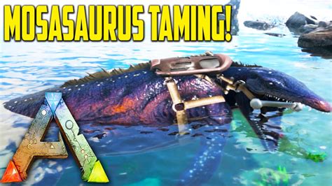 Ark Survival Evolved Ep24 Mosasaurus Taming Ark New Creatures