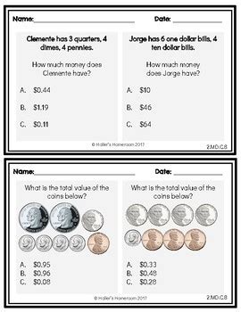 2nd Grade NWEA MAP Math Practice Questions RIT 171 191 By Haller S