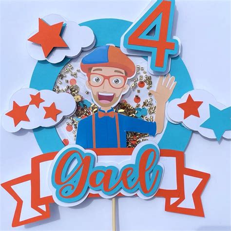 Blippi Cake Toppers Printable