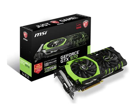 Specification Geforce Gtx 970 Gaming Le 100me Msi Global The