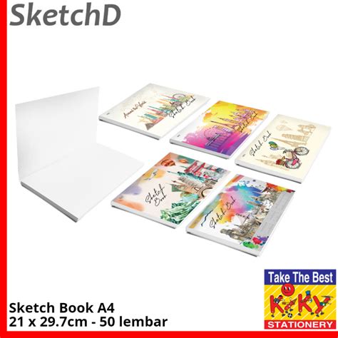 Jual Sketch Book Kiky Ukuran A4 21 X 30 Cm 50 Lembar Buku Sketsa