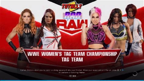 Becky Lynch And Lita Vs Damage Ctrl Tag Team Championship Wwe2k22 Youtube