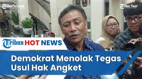 Demokrat Tegaskan Menolak Usul Hak Angeket Soal Pemilu Ahy Masuk