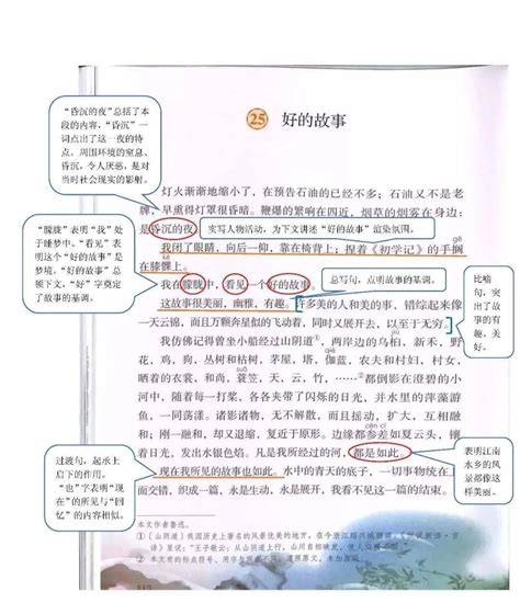 部编版语文六年级上册课堂笔记 网络