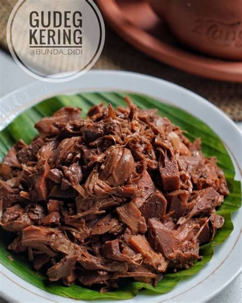 Resep Gudeg Kering Lezat Legit Cokelat Cantik Meski Tanpa Daun Jati