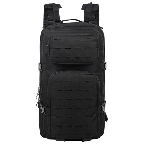 Mochila táctica 35 litros sistema Molle láser Negro Aventureros