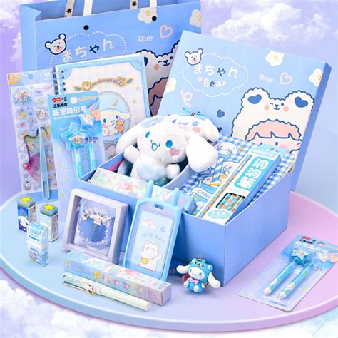 Sanrio Cinnamoroll Stationary Set Kawaii Start Of School Learn Supplies